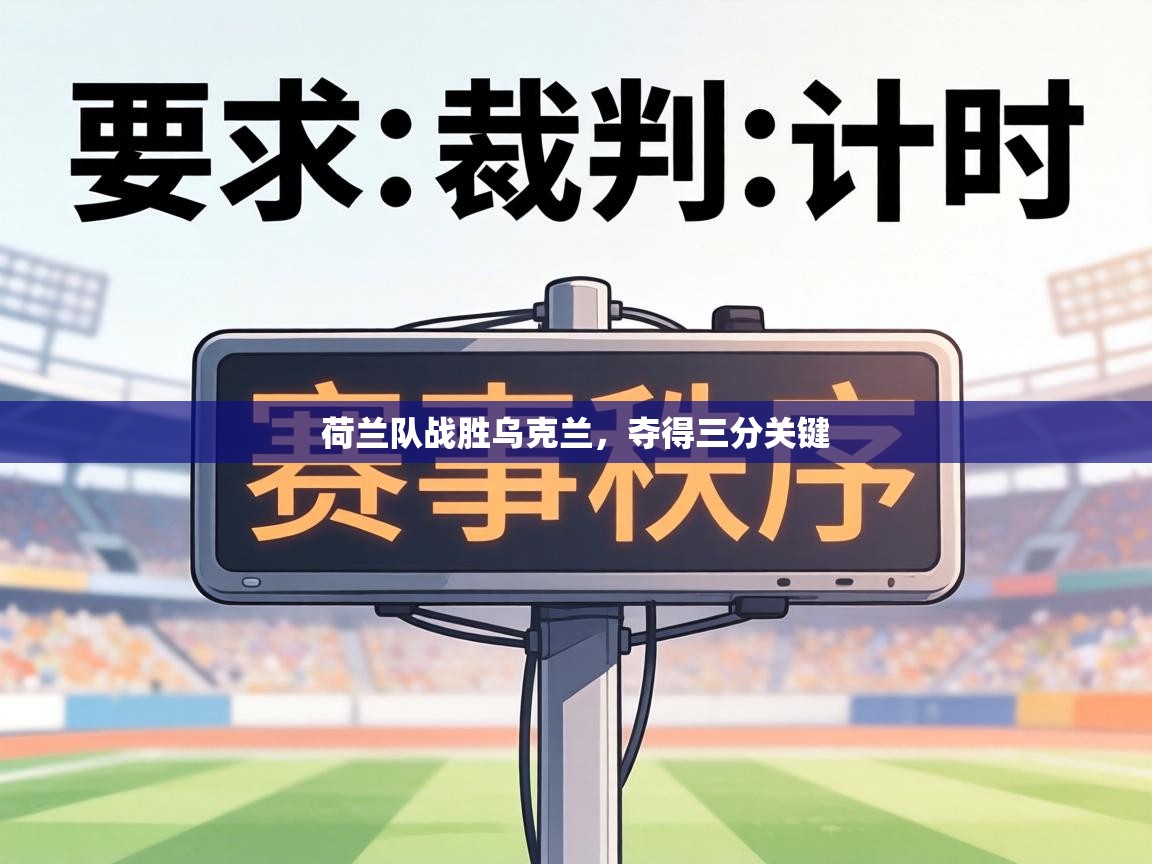 荷兰队战胜乌克兰，夺得三分关键