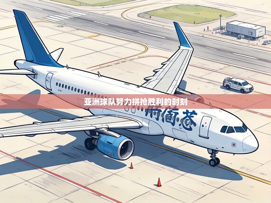 亚洲球队努力拼抢胜利的时刻